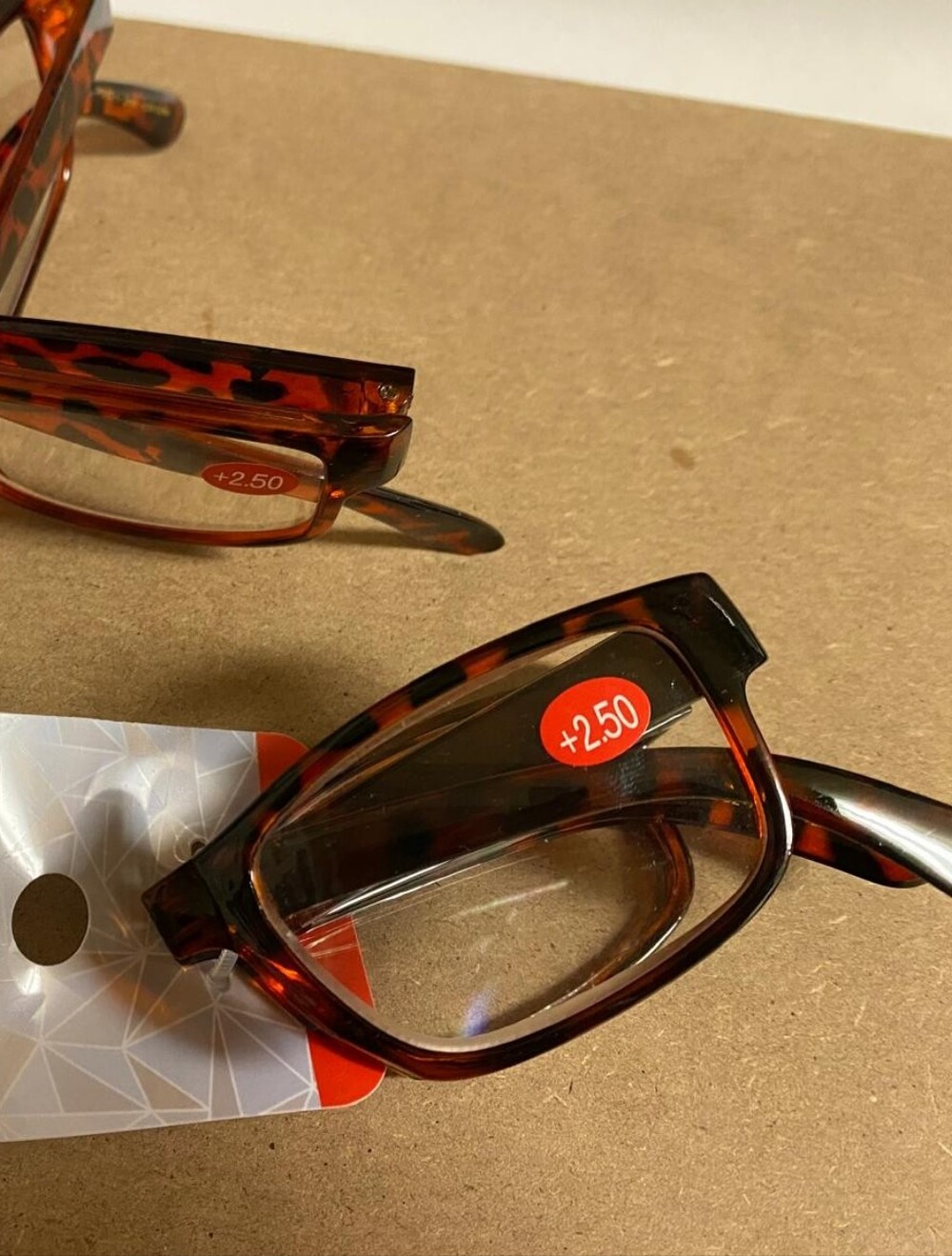 Foldable Reading Glasses +2.50 Tortoise Shell Unisex Frame / Lentes Plegables NW